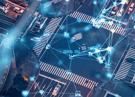traffic in a connected, smart city