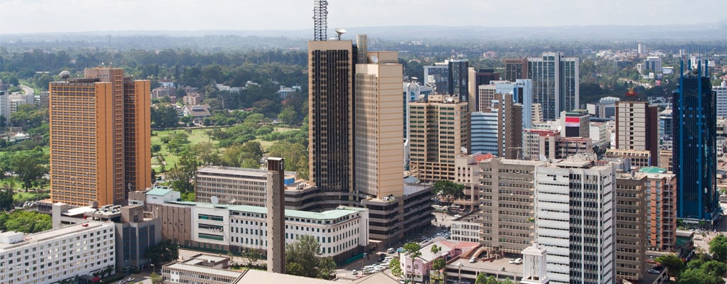 The business community in Nairobi, Kenya.