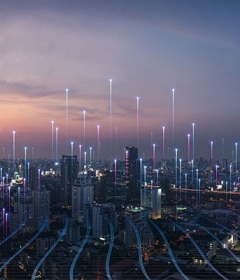 IoT technology powers advanced connectivity in smart cities.