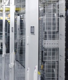Interior of a data center.