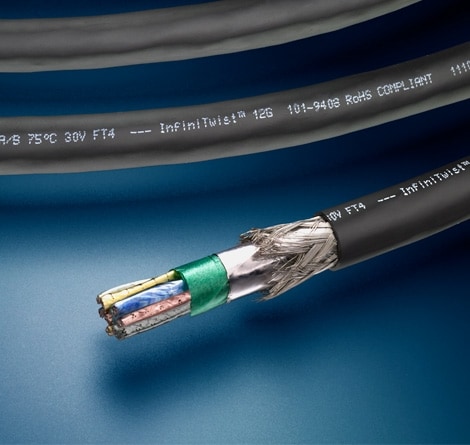 Cat 7 Lightweight Rugged Ethernet Cables - TE Connectivity / Raychem