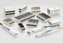 Famille de produits de connecteurs et de cages QSFP