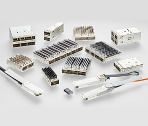 QSFP-Stecker und -Cages