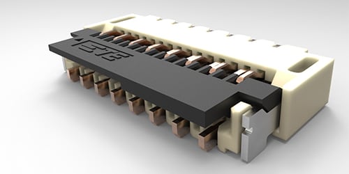 FPC-Steckverbinder (Flexible Printed Circuit, flexible Leiterplattenbahn)