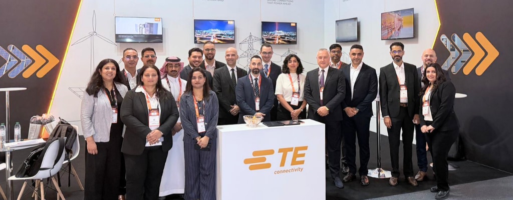 Personal de TE Connectivity en Middle East Energy Dubai 2026
