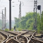 railway line in the wood