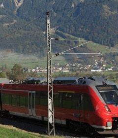 railway through the mountain