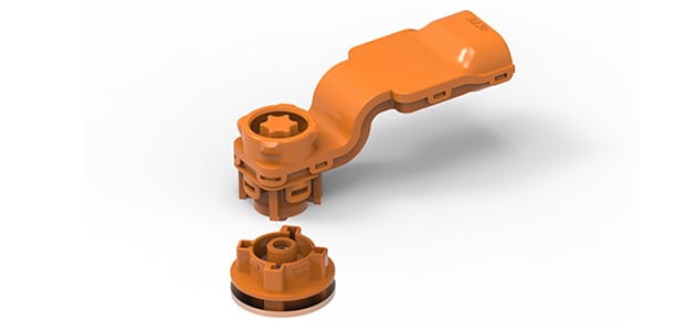 Fig. 3: Plug-in base and interface of the BCON+ termination are mated, latched, and subsequently bolted