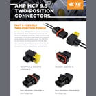 Infographie sur les connecteurs AMP MCP 9.5 à deux positions