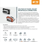DEUTSCH DT PANEL MOUNT RECEPTACLE CONNECTORS