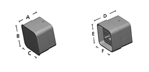 DEUTSCH AEC Series Dimensions