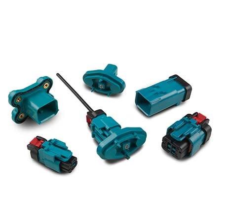 Conector AMPSEAL 16 con terminales coaxiales