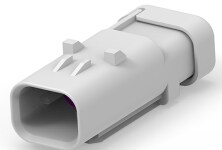 AMPSEAL 16 connector cap housings with integrated locking features