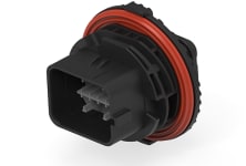 NTSEAL sealed pin housing for male terminals with flange for panel mount using DEUTSCH size 12 16 and 20 contacts 