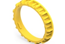 NTSEAL connector mounting ring (fixing ring), color-coded mounting ring options for panel thickness selection.