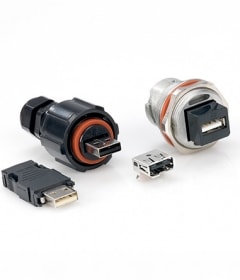 Industrial USB connectors