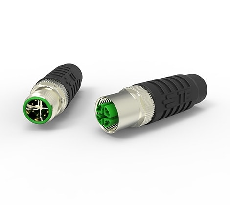 M12 STRAIGHT X8 CRIMPED STRAIN RELIEF