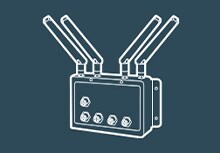 Icon outline of a wireless access point product