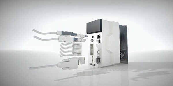 Servo drive application with cable assemblies based on connectors in the series: Dynamic, D-sub, Mini IO, RJ45, etc.