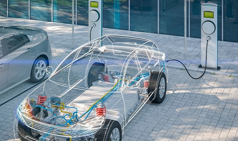 Steckverbinder und Verbindungslösungen von TE in einem E-Auto