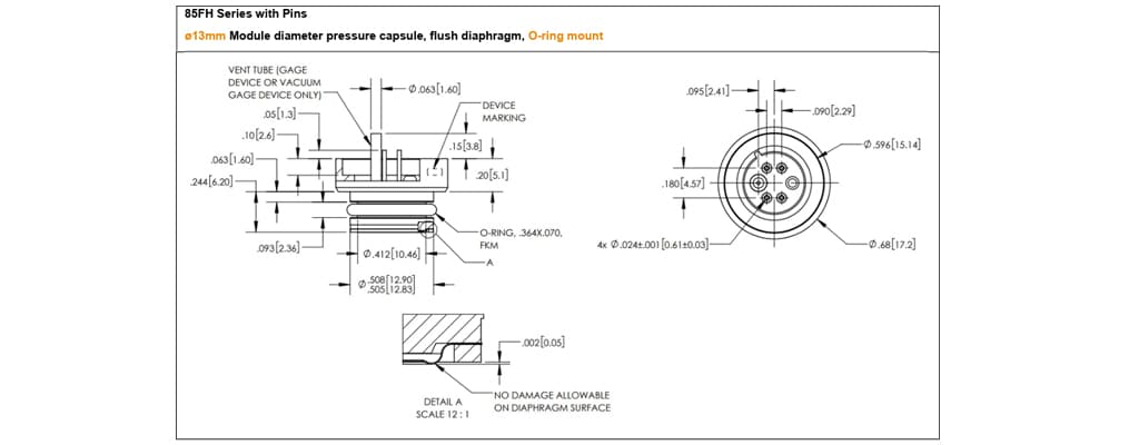 Serie 85FH con pines