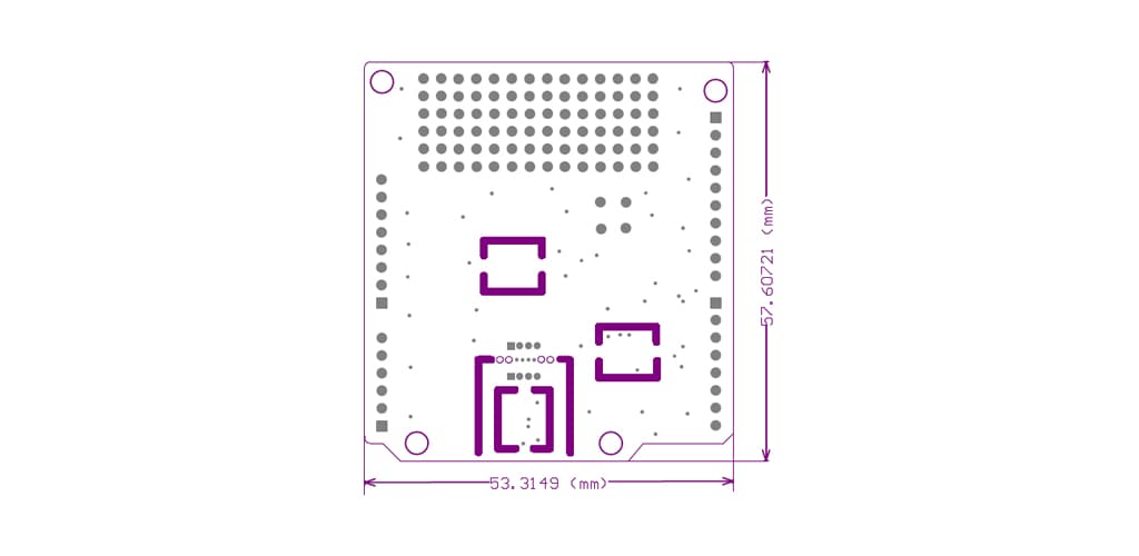 Dimensões PROTEÇÃO METEOROLÓGICA MEAS PARA PLACA-MÃE ARDUINO/Genuino 