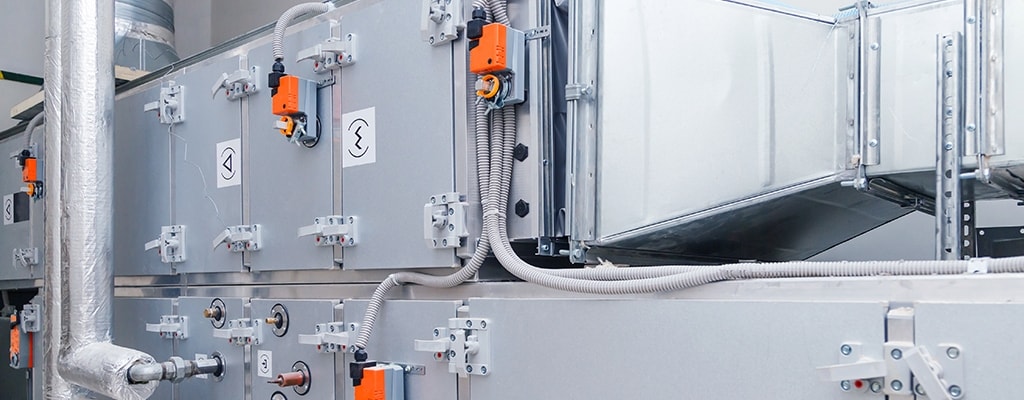 Dutos de ar de ventilação industrial