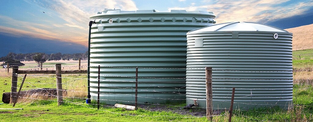 remote tanks in a field