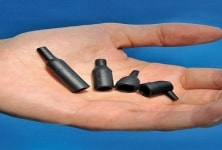 micro molded parts in hand