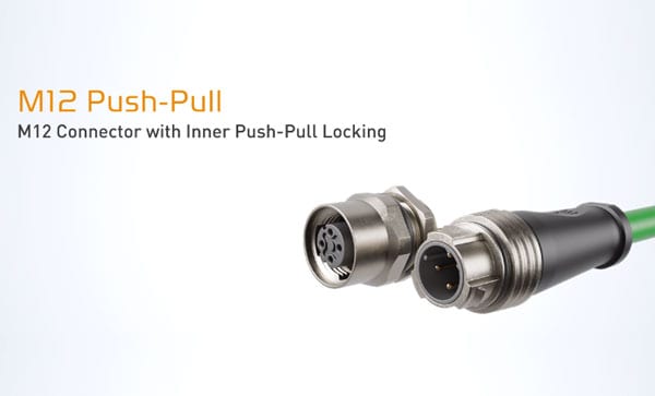 M12-Push-Pull-Stecker