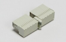 5106015-1 : Z-PACK Hard Metric Backplane Male Connector: Right Angle,  Coplanar, 2mm