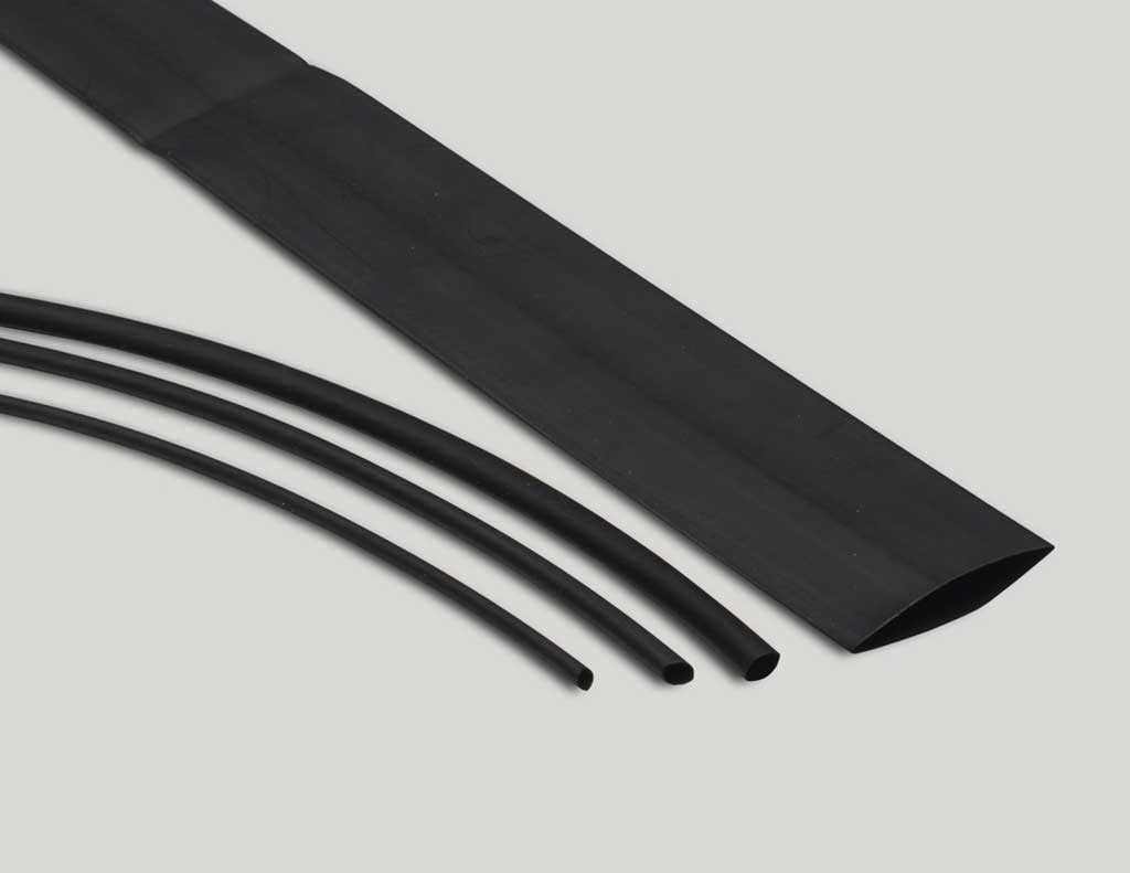 Black Heatshrink Woven Fabric Various Sizes TE Connectivity Raychem HFT-5000 